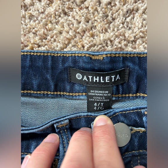 Athleta Sculptek Ultra Skinny Midnight Jean 4 Tall - Picture 4 of 5